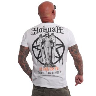 Pánské triko Yakuza EVIL ONLY TSB 23041 white