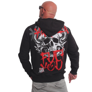 Pánská mikina Yakuza Horned FU HOB 25006 black