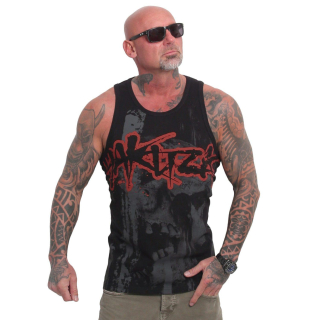 Yakuza tílko Crashed Skull SLIM Tanktop UHB 24044 Black