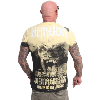 Pánské triko Yakuza HorrorAllover TSB 23044 pale banana