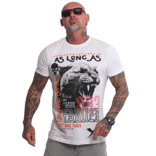 Pánské triko Yakuza Wildcat Regular TSB 25015 white