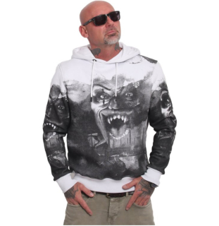 Yakuza pánská mikina HORROR ALLOVER HOB 23010 white HOB 23014 Black