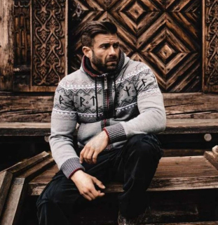 Zateplený svetr Thor Steinar "Svetr Runa šedý" SJ 50047