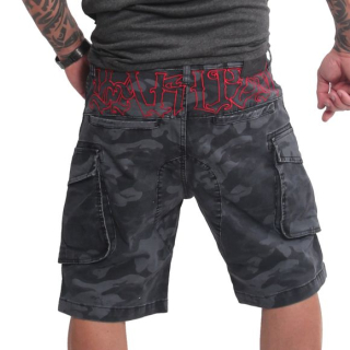 Pánské Yakuza Kraťasy Cargo ANCIENT CSB 22067 camouflage grey
