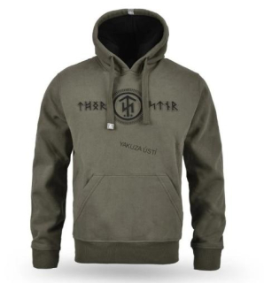 Mikina Thor Steinar s kapucí Mjodal olive