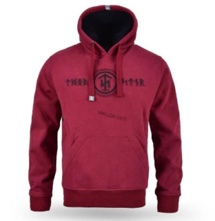 Mikina Thor Steinar s kapucí Mjodal bordeaux