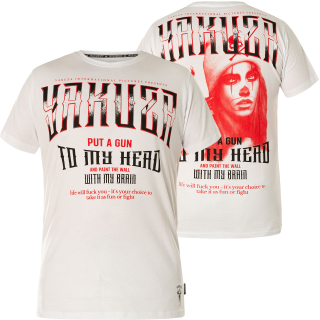 Pánské triko Yakuza Gun TSB 19028 white