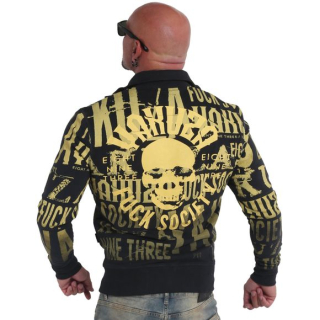 Pánská mikina Yakuza ICONIC SKULL ZB 19017 anthracite