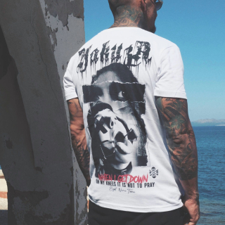 Pánské triko Yakuza GET DOWNT TSB 23027 white