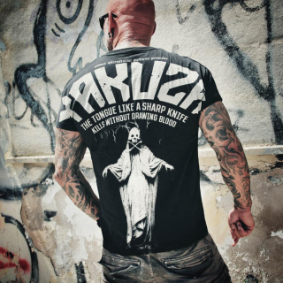 Pánské triko Yakuza SHARP KNIFE TSB 22006 black