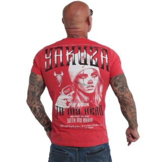 Pánské triko Yakuza Gun TSB 19028 red