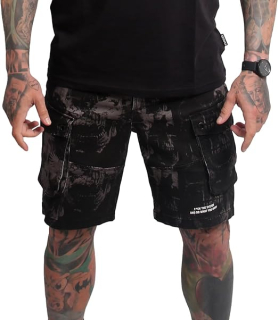 Yakuza Cargo šortky ROCKSTARZ CSB 25047 Black