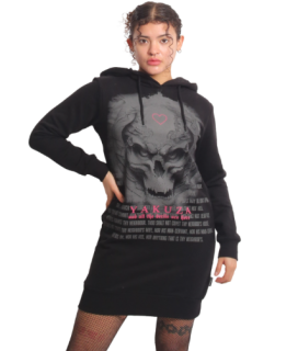 Yakuza dámské mikinové šaty DEVILS GKB 25107 Black