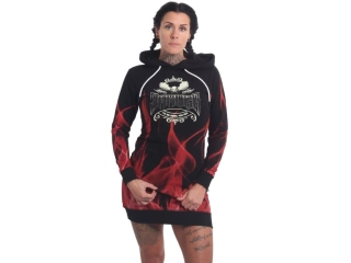 Yakuza dámské mikinové šaty BURN IT GKB 21109 Black